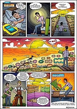 komiks edukacyjny dla dzieci i młodzieży z Kapitanem Parawanem