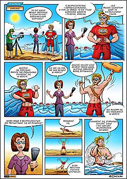 komiks edukacyjny dla dzieci i młodzieży z Kapitanem Parawanem - Respekt Bałtyk