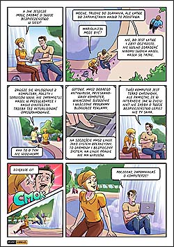 komiks edukacyjny dla modziey szkolnej o bezpiecznym korzystaniu z interentu