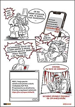 edukacyjny komiks IT o bezpiecze�stwie