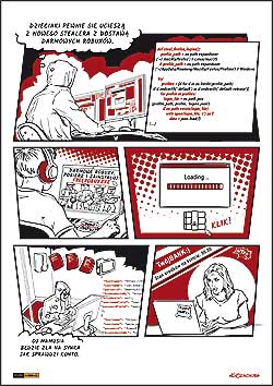 edukacyjny komiks IT o bezpiecze�stwie