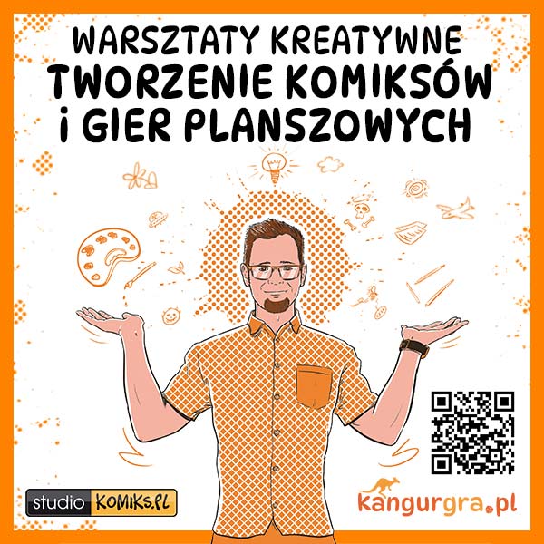 warsztaty kreatywne z tworzenia komiksw i gier planszowych od studiokomiks.pl i KangurGra.pl