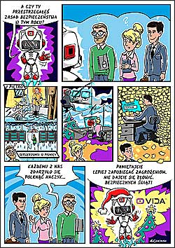 komiks do kampanii gwiazdkowej dla VIDIA